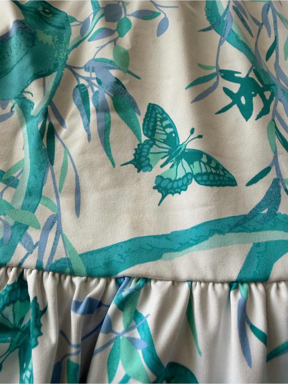 Jude Connally Women’s Ginger Dress Birds & Butterflies White Size S Whimsical - Picture 10 of 12